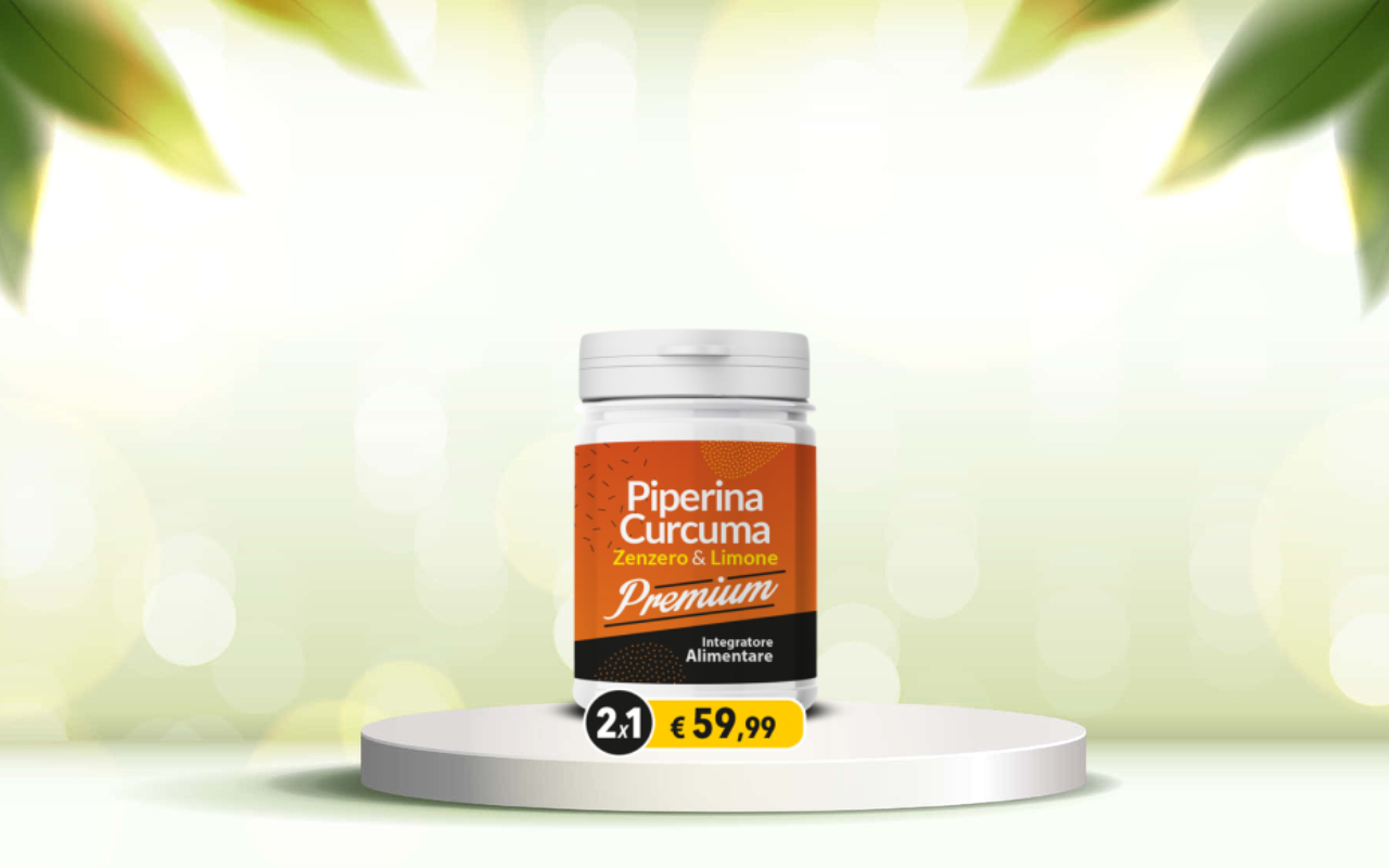 Scopri piperina e curcuma premium: detox naturale per intestino regolare e forma fisica